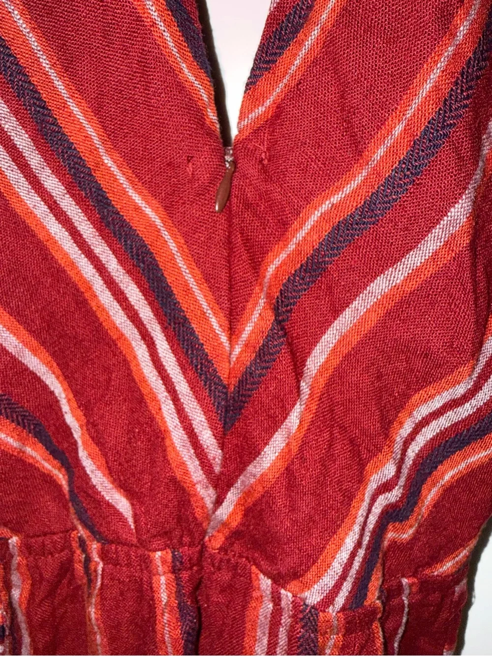 Indigo Rein Jumpsuit Red Stripes Sz M NWT - Picture 8 of 10